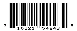 UPC barcode 610521546439