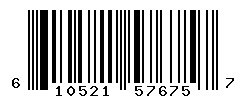 UPC barcode number 610521576757