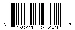 UPC barcode 610521577587