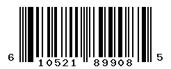 UPC barcode number 610521899085