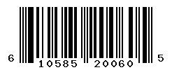 UPC barcode number 610585200605