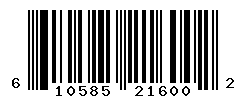 UPC barcode number 610585216002