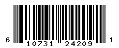 UPC barcode number 610731242091