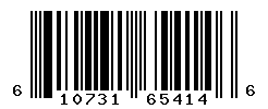 UPC barcode number 610731654146
