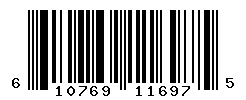 UPC barcode number 610769116975