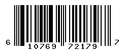 UPC barcode number 610769721797