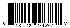 UPC barcode number 610822547418