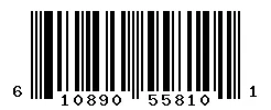 UPC barcode 610890558101
