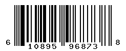 UPC barcode number 610895968738
