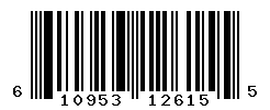 UPC barcode number 610953126155