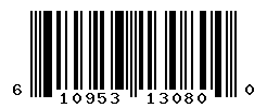 UPC barcode number 610953130800