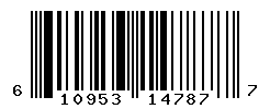 UPC barcode number 610953147877