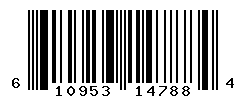 UPC barcode number 610953147884