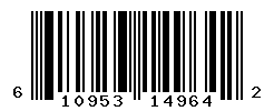UPC barcode number 610953149642
