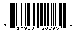 UPC barcode number 610953203955