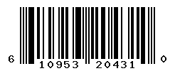 UPC barcode number 610953204310