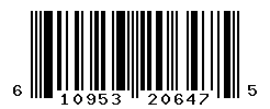 UPC barcode number 610953206475