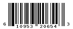 UPC barcode number 610953206543