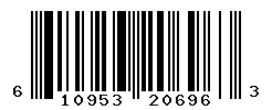 UPC barcode number 610953206963
