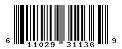 UPC barcode number 611029311369