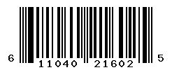 UPC barcode number 611040216025