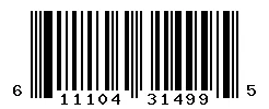 UPC barcode 611104314995