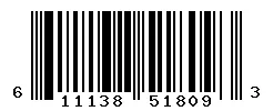 UPC barcode 611138518093