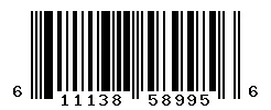 UPC barcode 611138589956