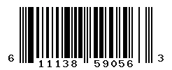 UPC barcode 611138590563
