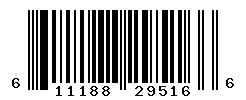 UPC barcode number 611188295166