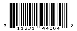 UPC barcode number 611231445647