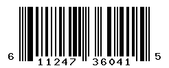 UPC barcode number 611247360415