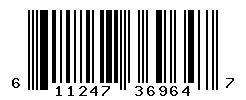 UPC barcode number 611247369647