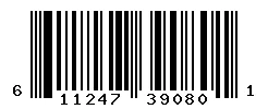 UPC 611247390801 barcode image