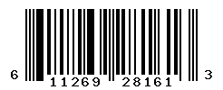 UPC barcode number 611269281613