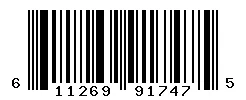 UPC 611269917475 barcode image