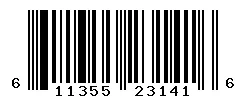 UPC barcode 611355231416