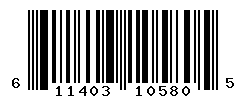 UPC barcode number 611403105805