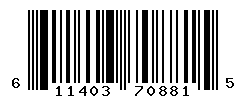 UPC barcode number 611403708815