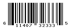 UPC barcode 611407323335