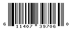 UPC barcode number 611407397060