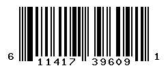 UPC barcode number 611417396091