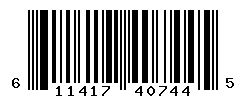 UPC barcode number 611417407445