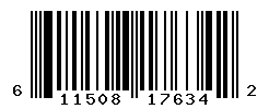 UPC barcode number 611508176342