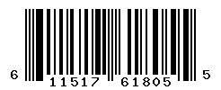 UPC barcode number 611517618055