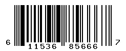 UPC 611536856667 barcode image