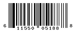 UPC barcode number 611550051888