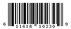 UPC barcode number 611618102309