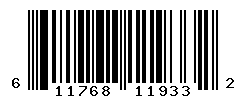 UPC barcode number 611768119332