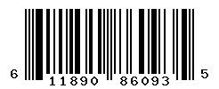 UPC barcode number 611890860935